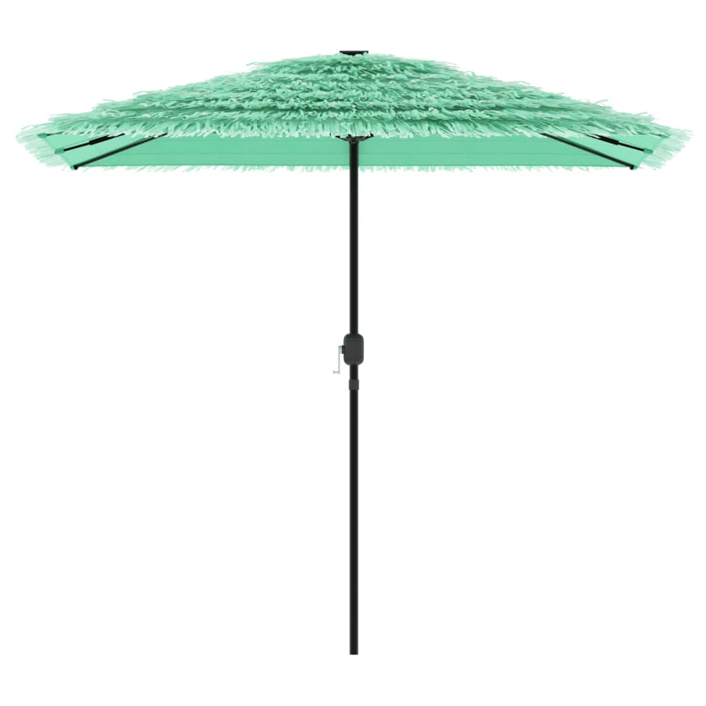 Parasol avec mât en acier vert 248x248x248 cm