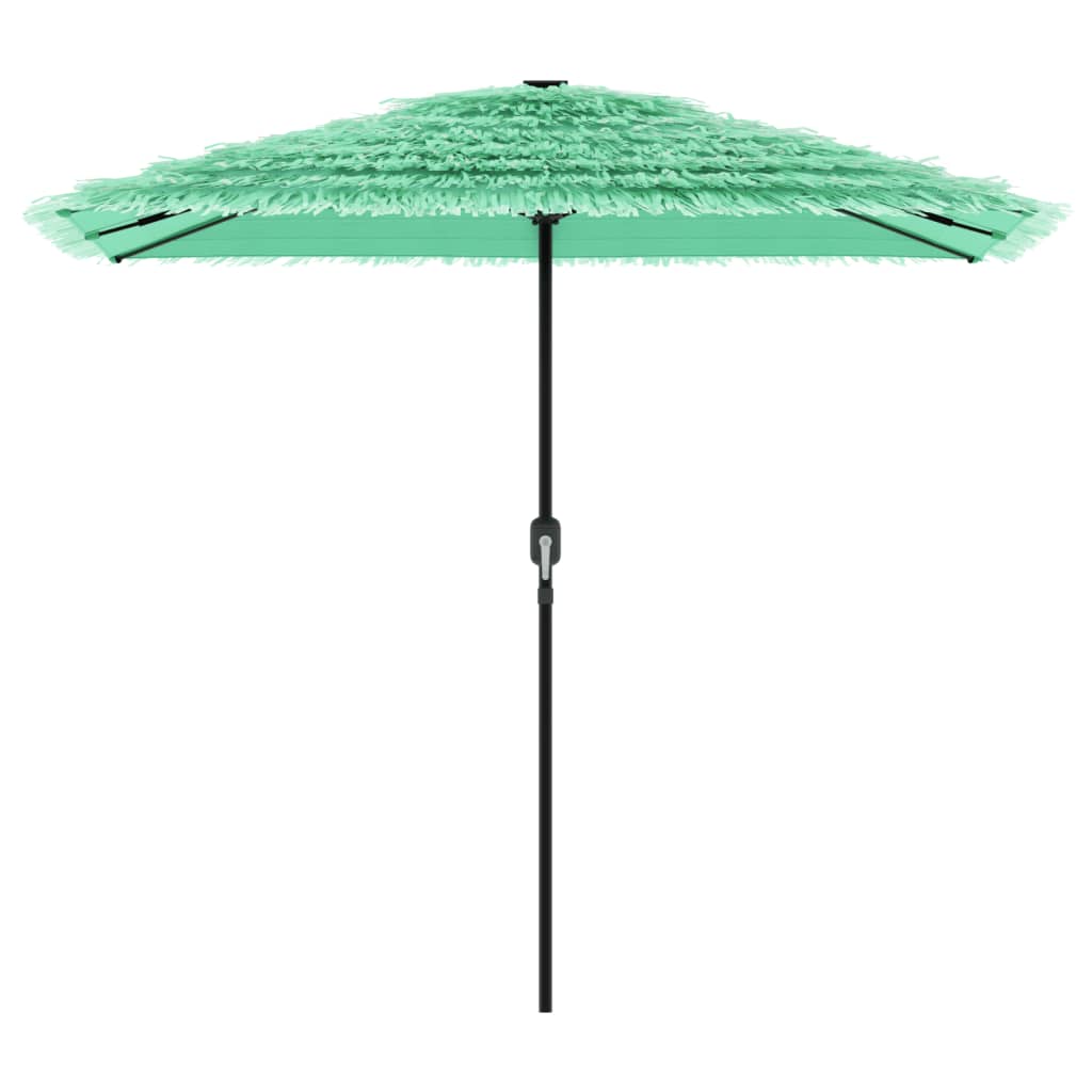 Parasol avec mât en acier vert 248x248x248 cm