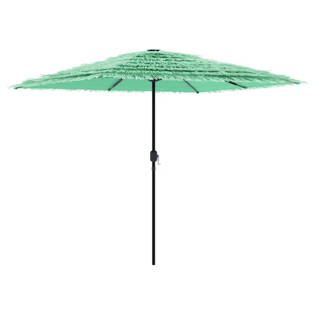 Parasol avec mât en acier vert 248x248x248 cm