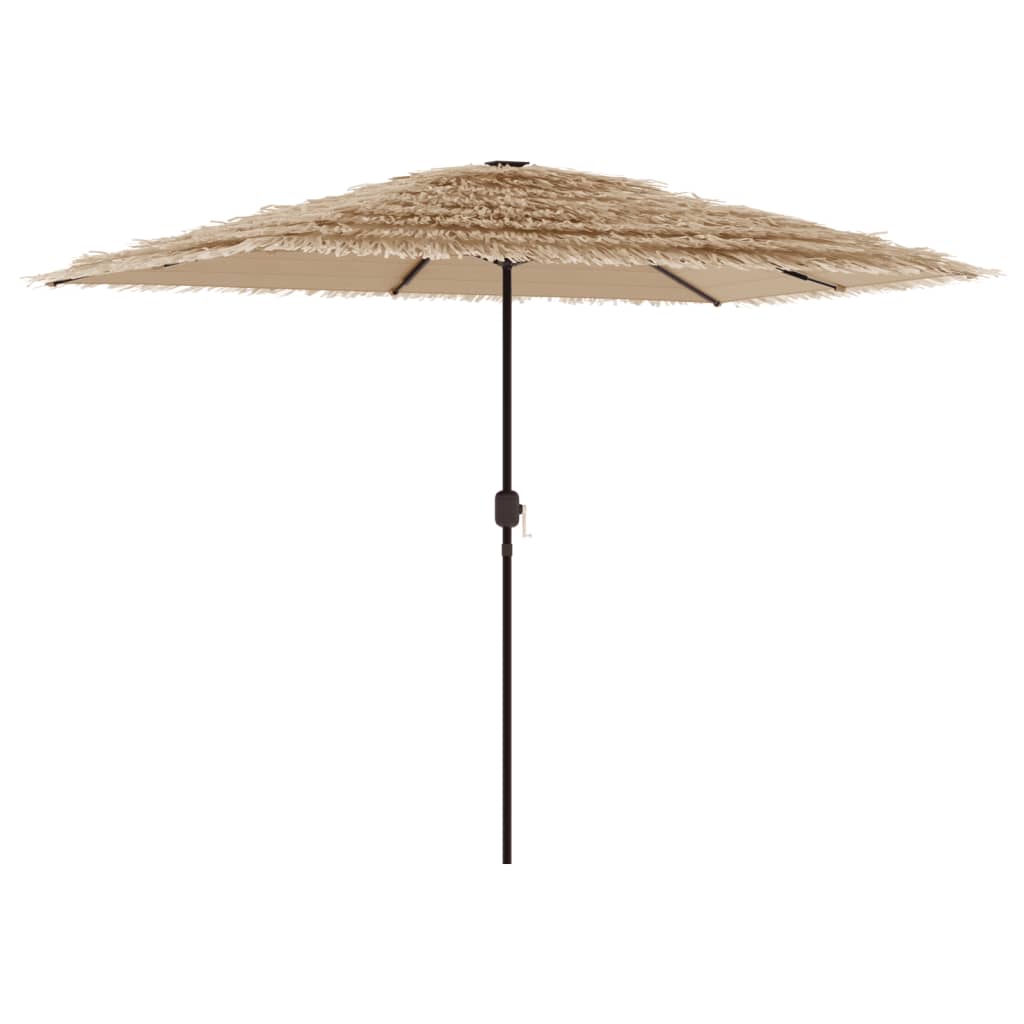 Parasol avec mât en acier marron 300x200x250 cm