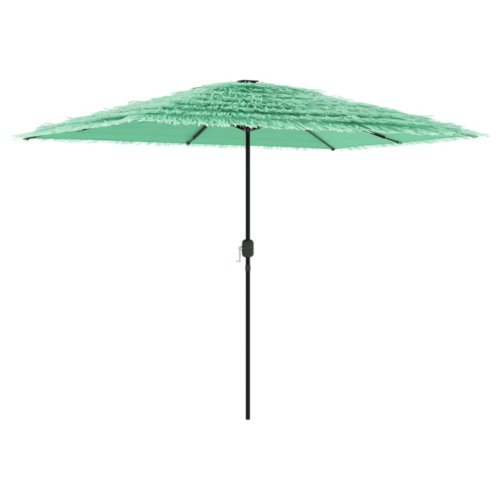 Parasol avec mât en acier vert 300x200x250 cm