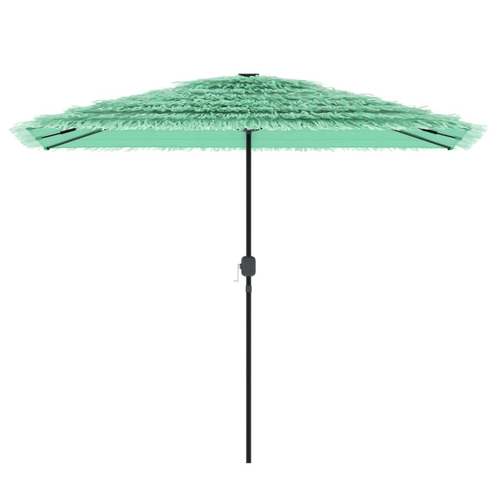 Parasol avec mât en acier vert 300x200x250 cm