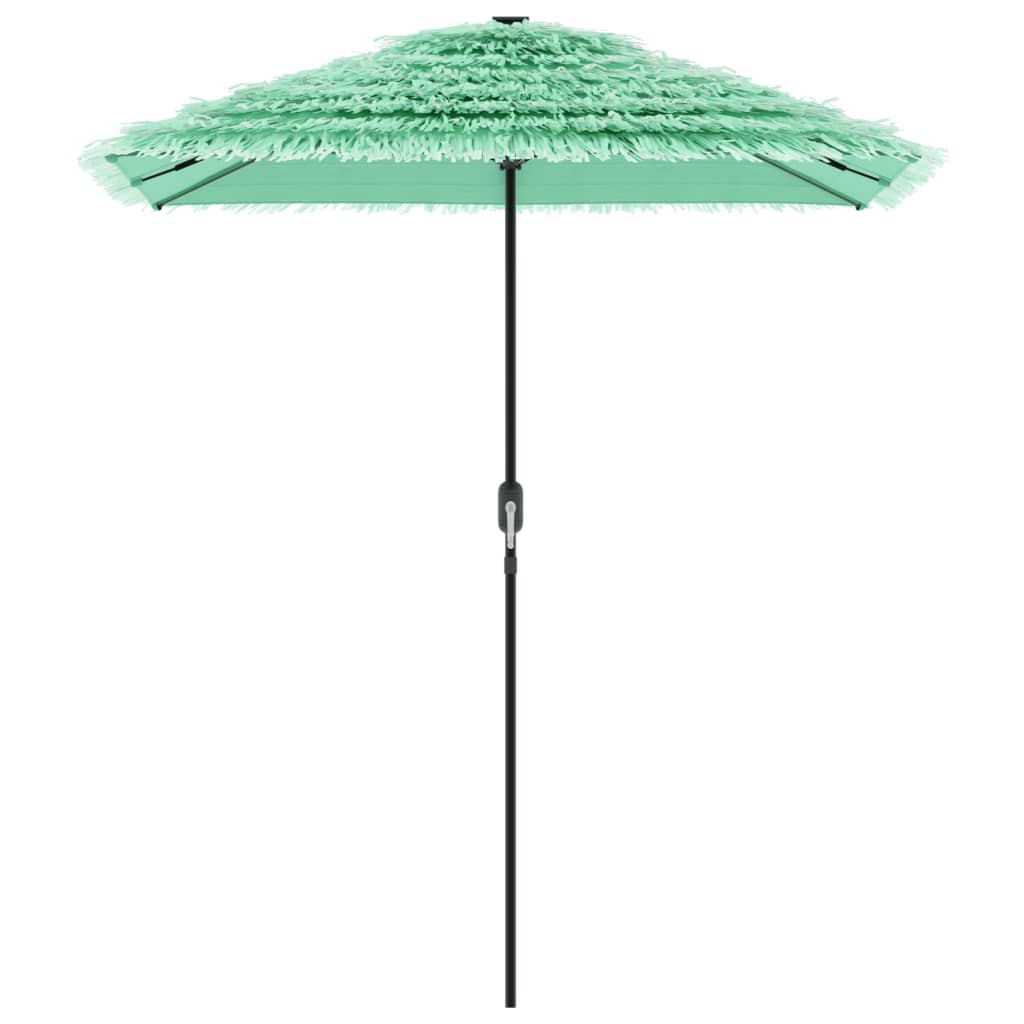 Parasol avec mât en acier vert 300x200x250 cm