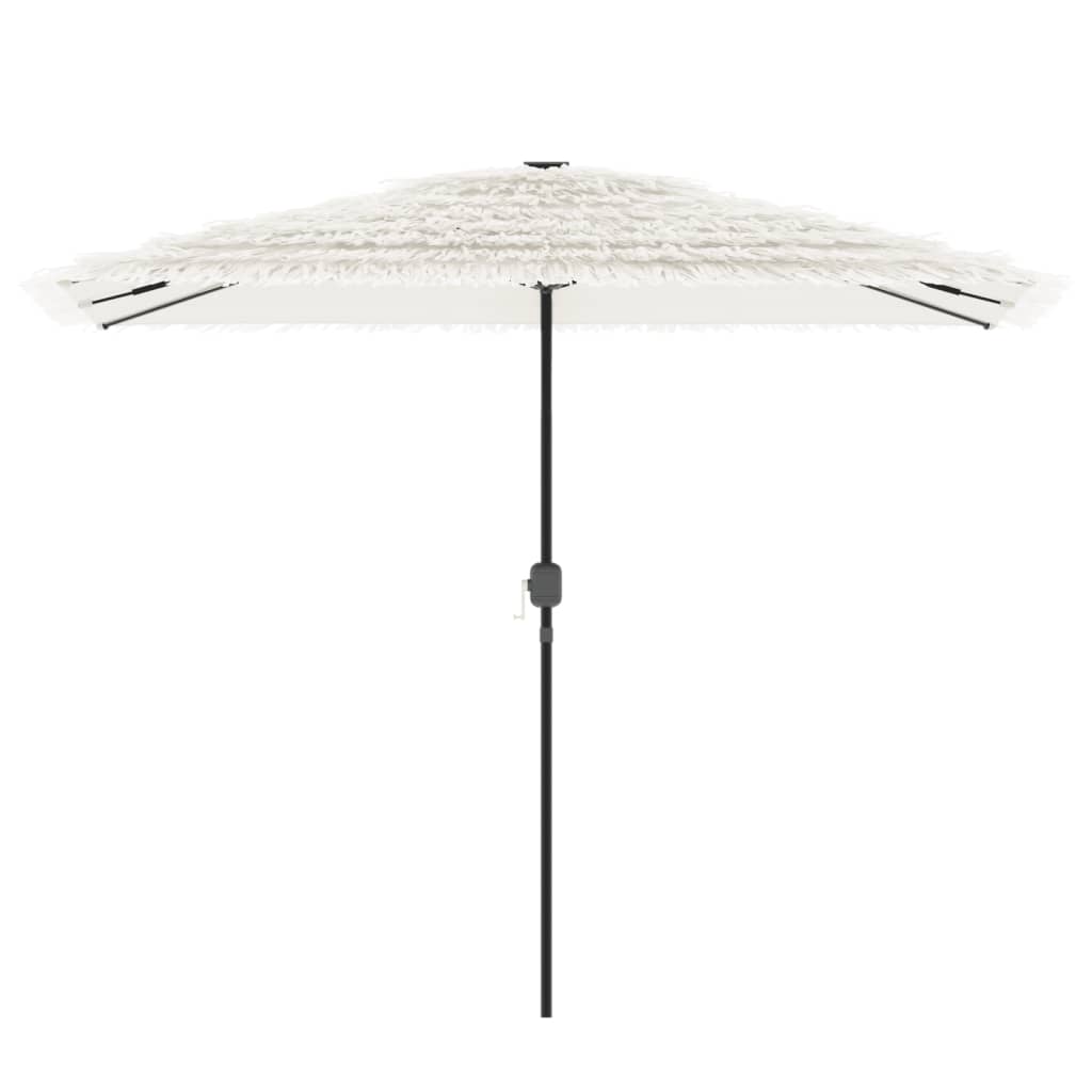 Parasol avec mât en acier blanc 300x200x250 cm