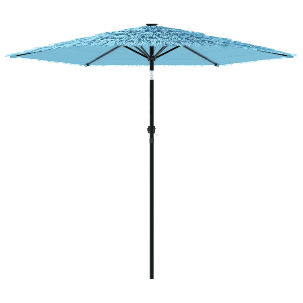 Parasol avec mât en acier bleu 223x223x213 cm