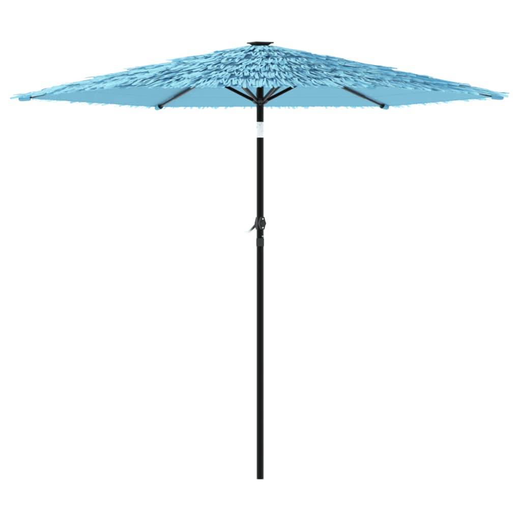 Parasol avec mât en acier bleu 223x223x213 cm