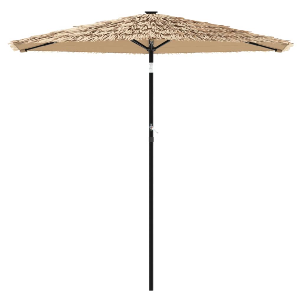 Parasol avec mât en acier marron 268x268x226 cm