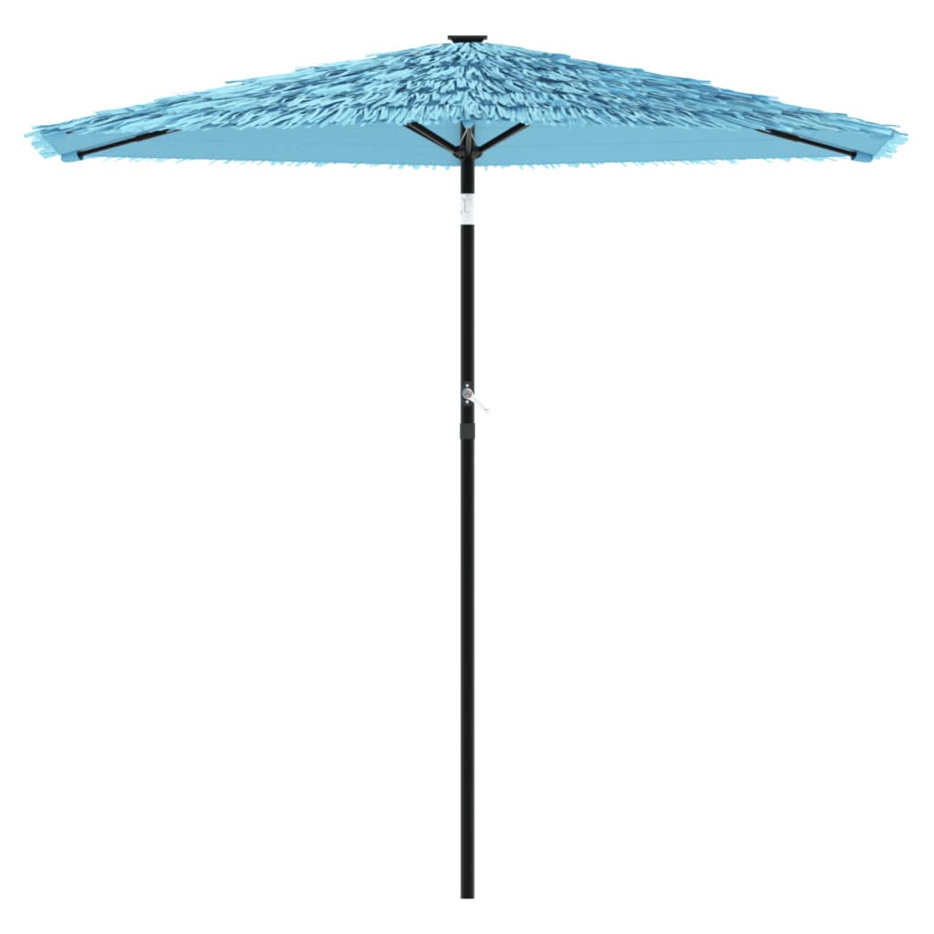 Parasol avec mât en acier bleu 268x268x226 cm