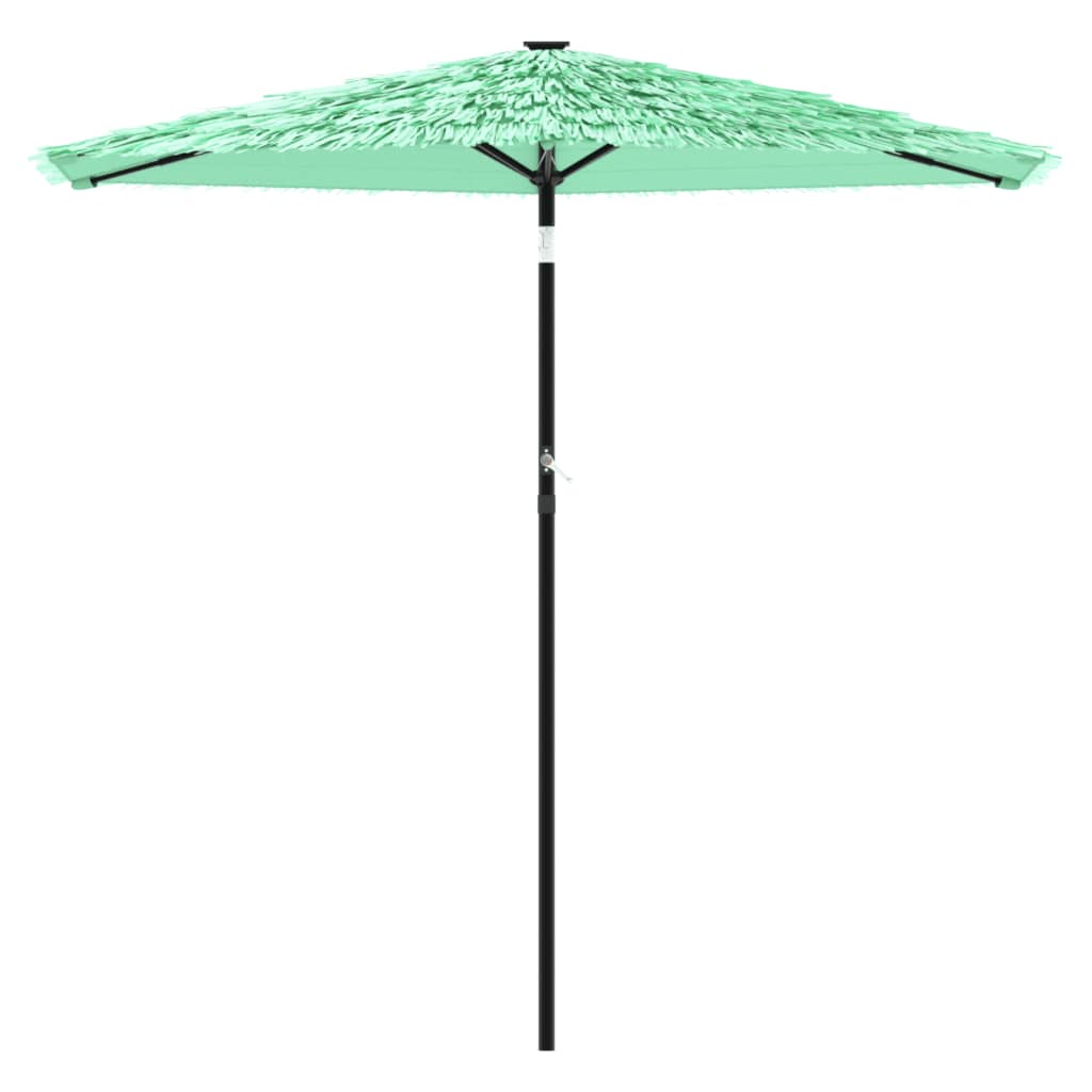 Parasol avec mât en acier vert 268x268x226 cm