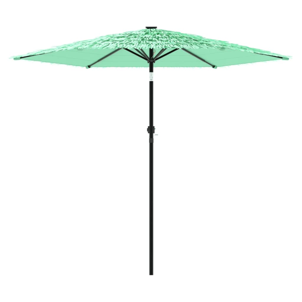 Parasol avec mât en acier vert 268x268x226 cm