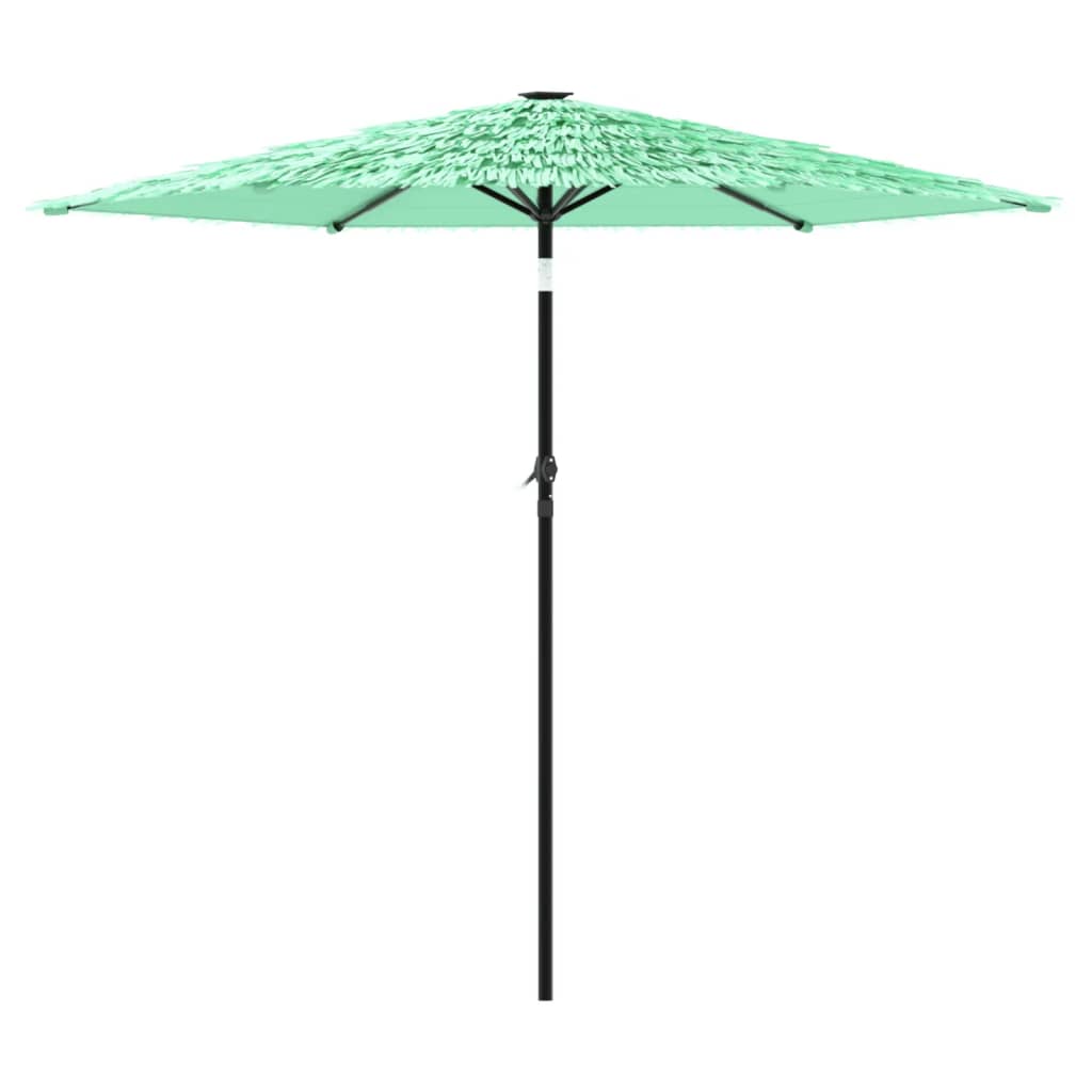 Parasol avec mât en acier vert 268x268x226 cm