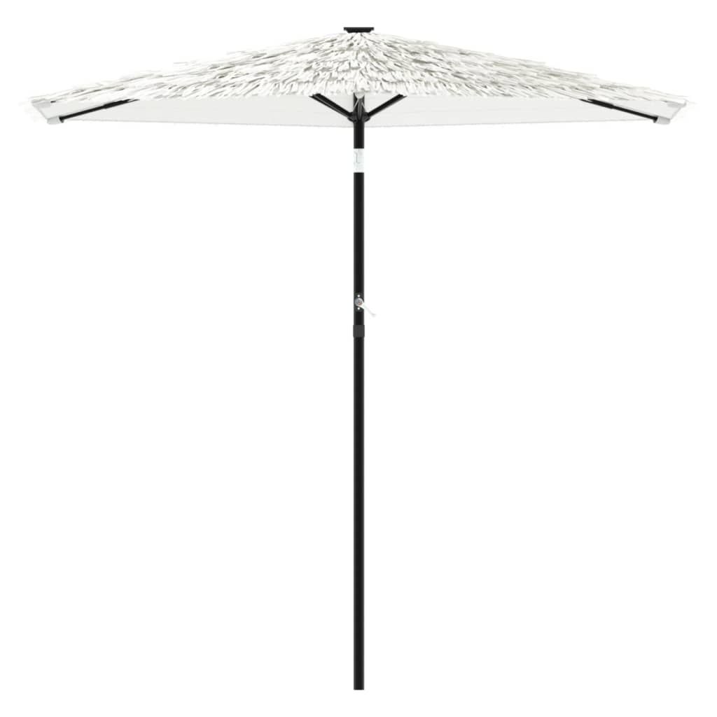 Parasol avec mât en acier blanc 268x268x226 cm