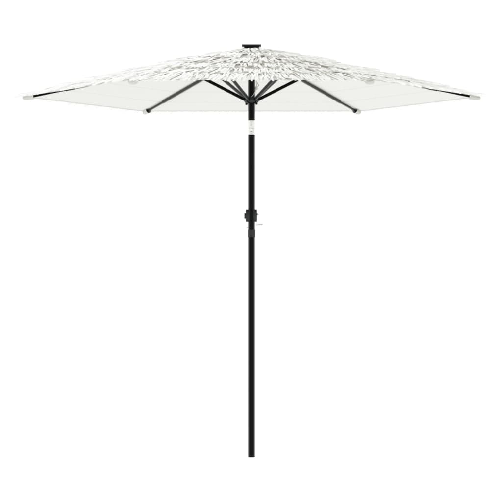 Parasol avec mât en acier blanc 268x268x226 cm