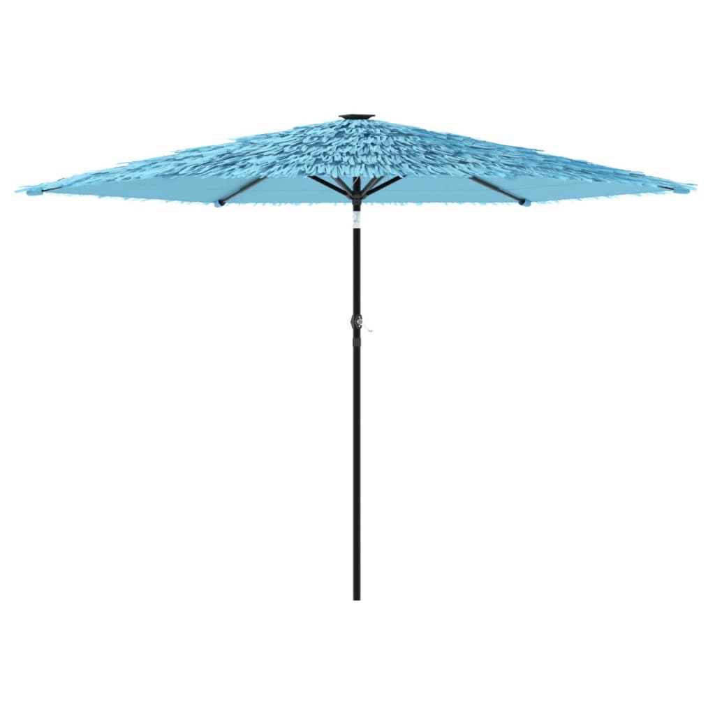 Parasol avec mât en acier bleu 288x288x225 cm