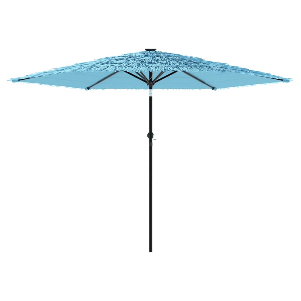 Parasol avec mât en acier bleu 288x288x225 cm