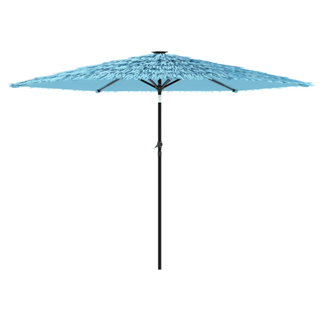 Parasol avec mât en acier bleu 288x288x225 cm