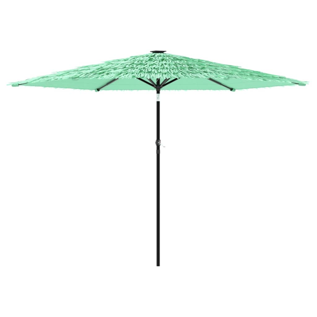 Parasol avec mât en acier vert 288x288x225 cm