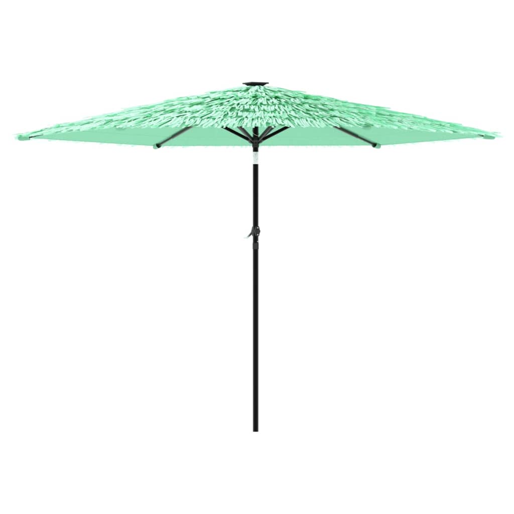 Parasol avec mât en acier vert 288x288x225 cm