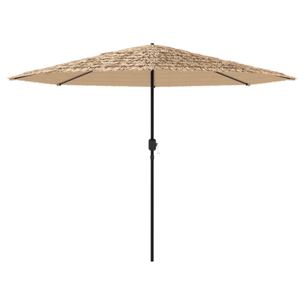 Parasol avec mât en acier marron 324x324x247 cm