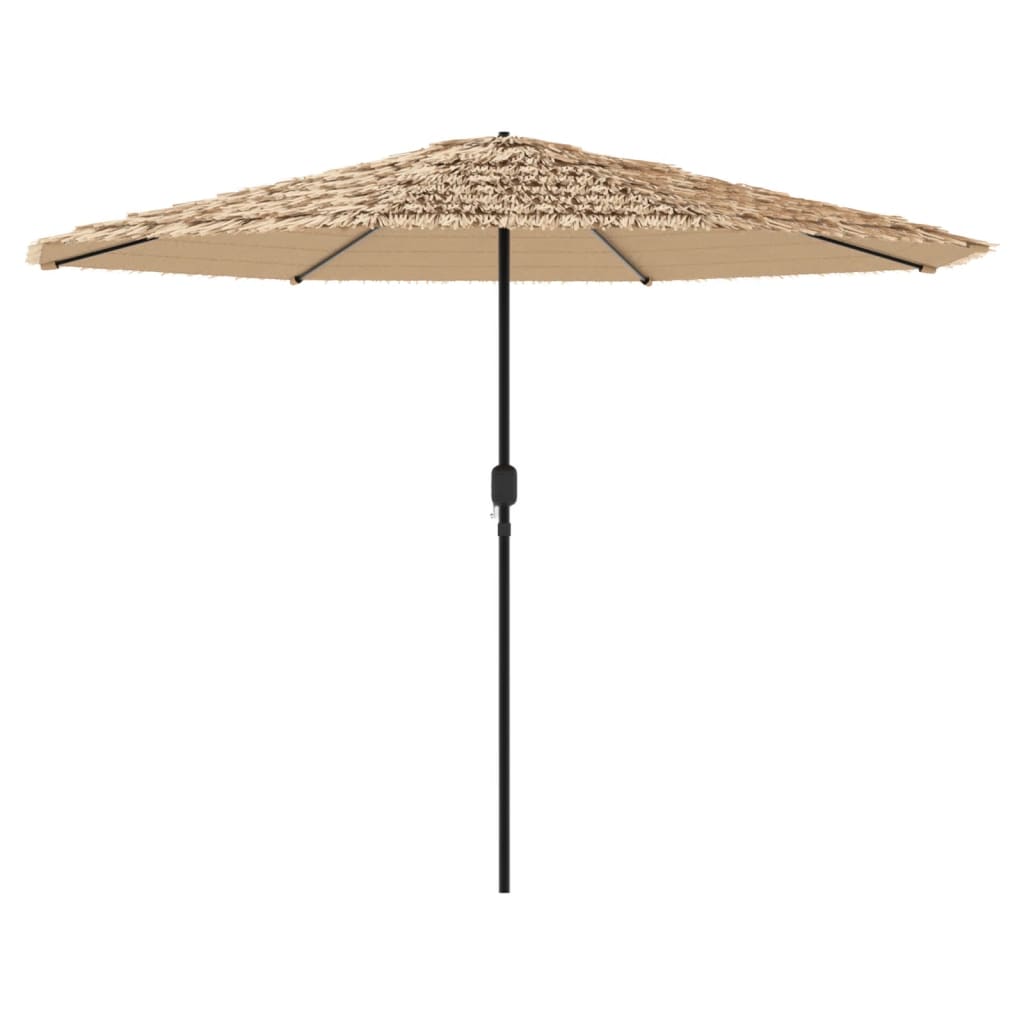 Parasol avec mât en acier marron 324x324x247 cm