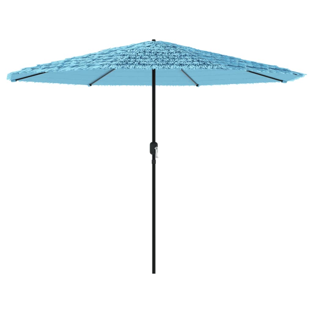 Parasol avec mât en acier bleu 324x324x247 cm