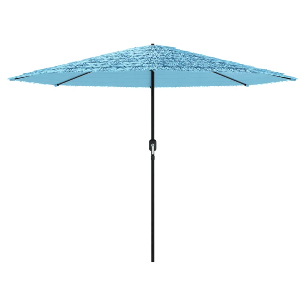 Parasol avec mât en acier bleu 324x324x247 cm