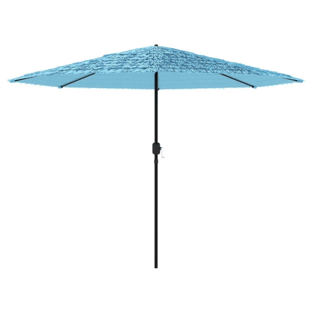 Parasol avec mât en acier bleu 324x324x247 cm