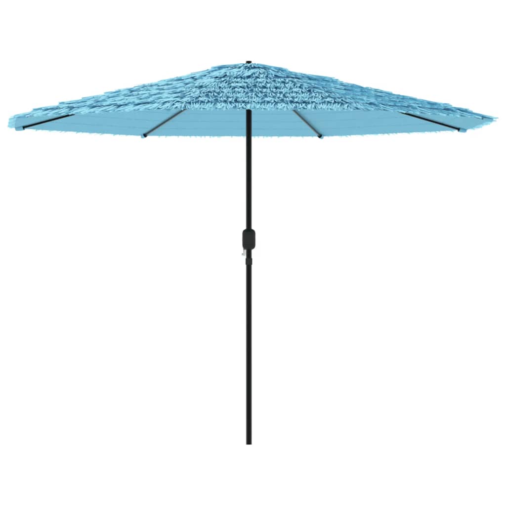 Parasol avec mât en acier bleu 324x324x247 cm