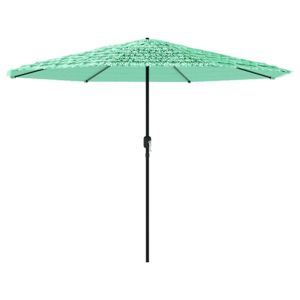 Parasol avec mât en acier vert 324x324x247 cm