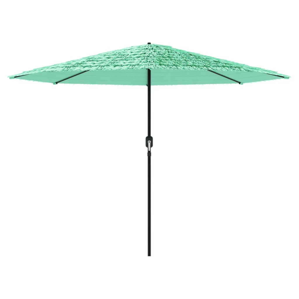 Parasol avec mât en acier vert 324x324x247 cm