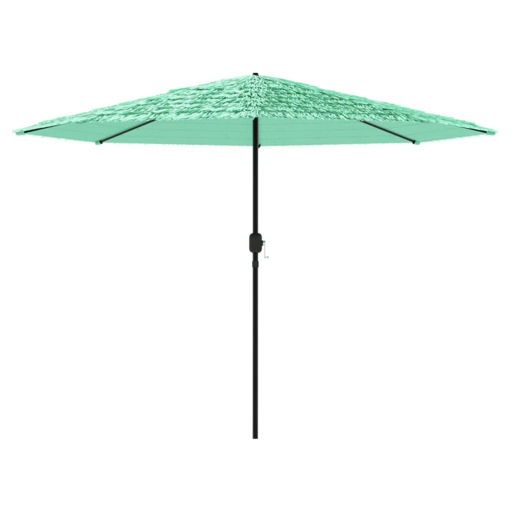 Parasol avec mât en acier vert 324x324x247 cm