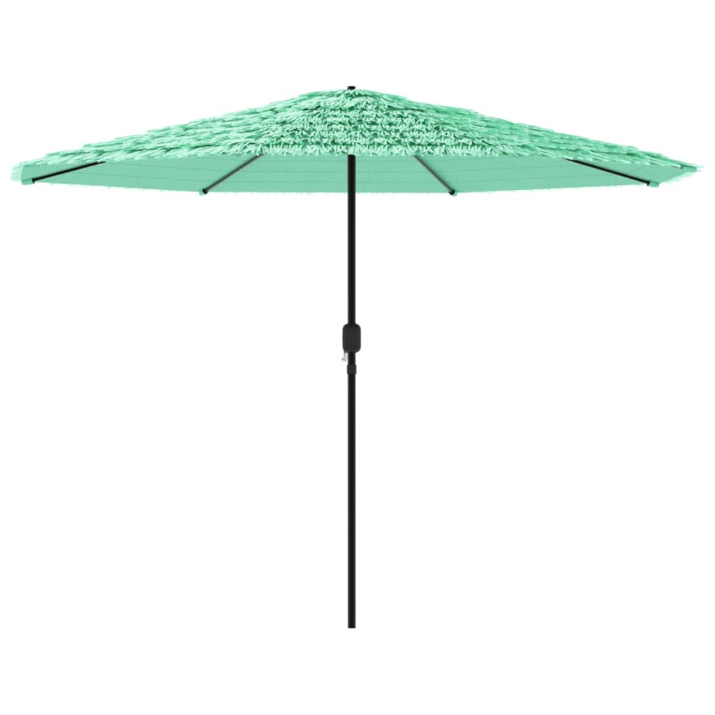 Parasol avec mât en acier vert 324x324x247 cm