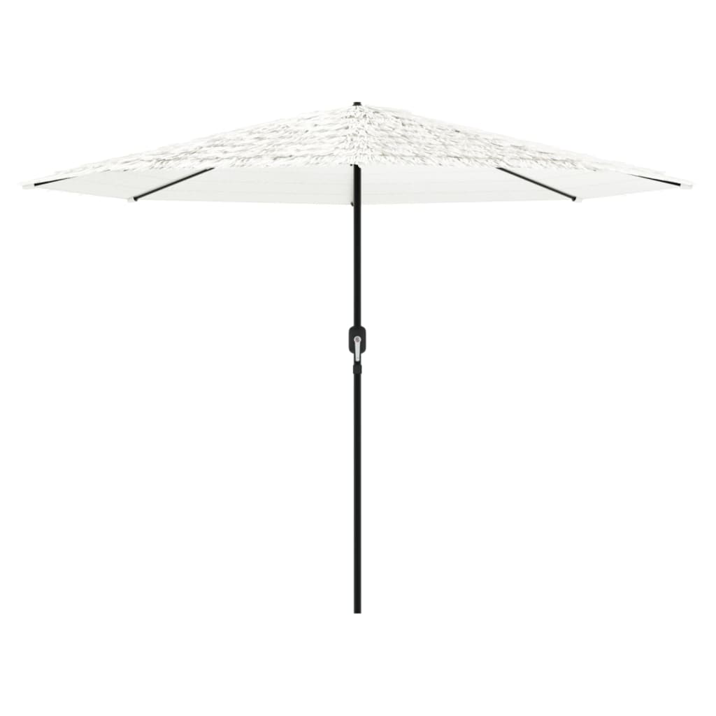 Parasol avec mât en acier blanc 324x324x247 cm