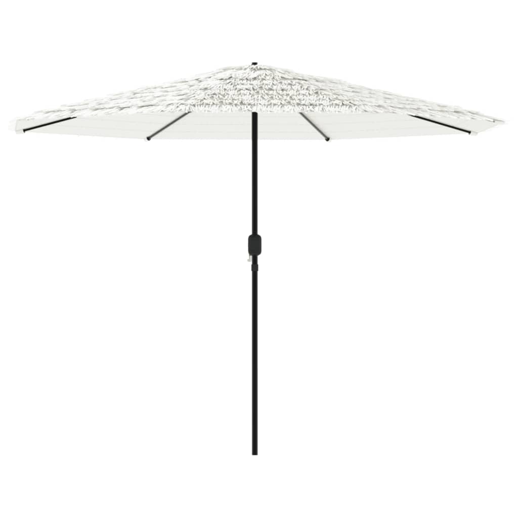 Parasol avec mât en acier blanc 324x324x247 cm