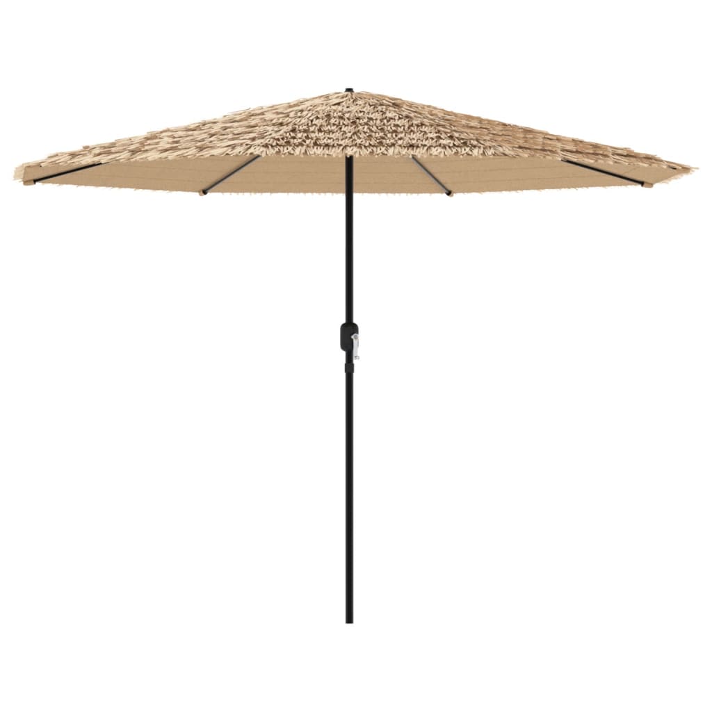 Parasol avec mât en acier marron 388x388x248 cm