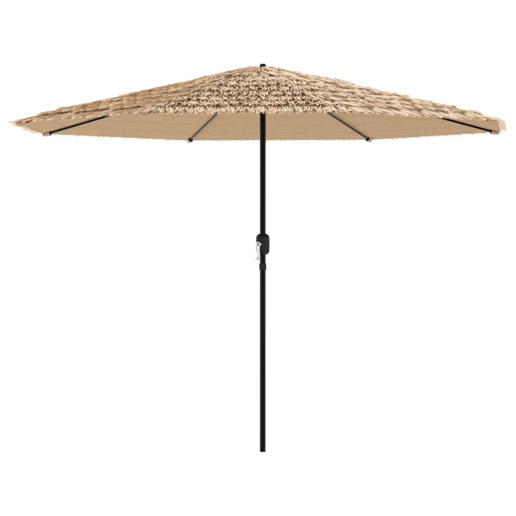 Parasol avec mât en acier marron 388x388x248 cm