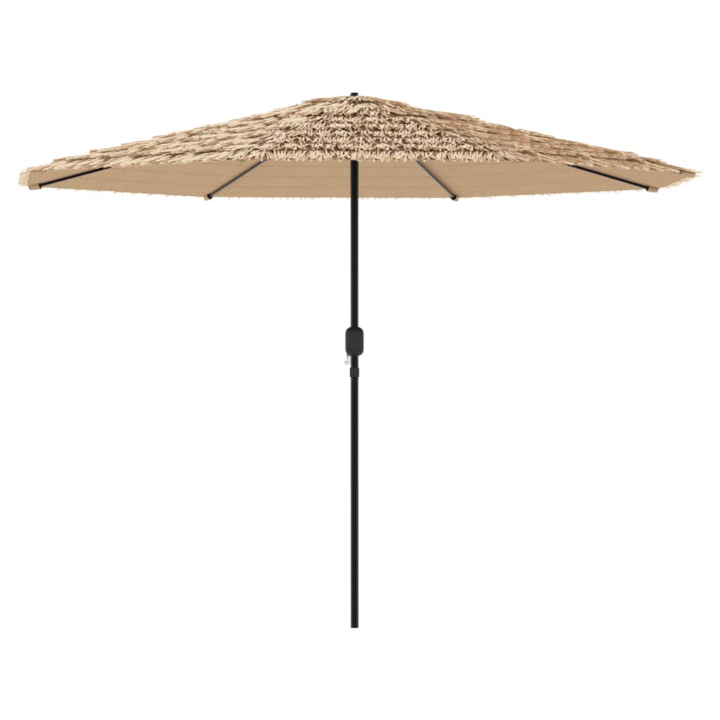 Parasol avec mât en acier marron 388x388x248 cm