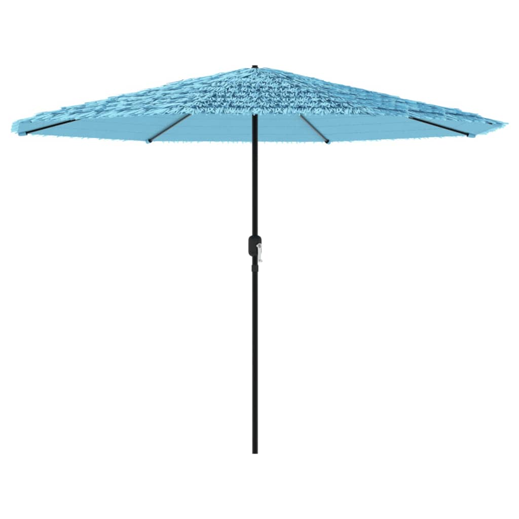 Parasol avec mât en acier bleu 388x388x248 cm