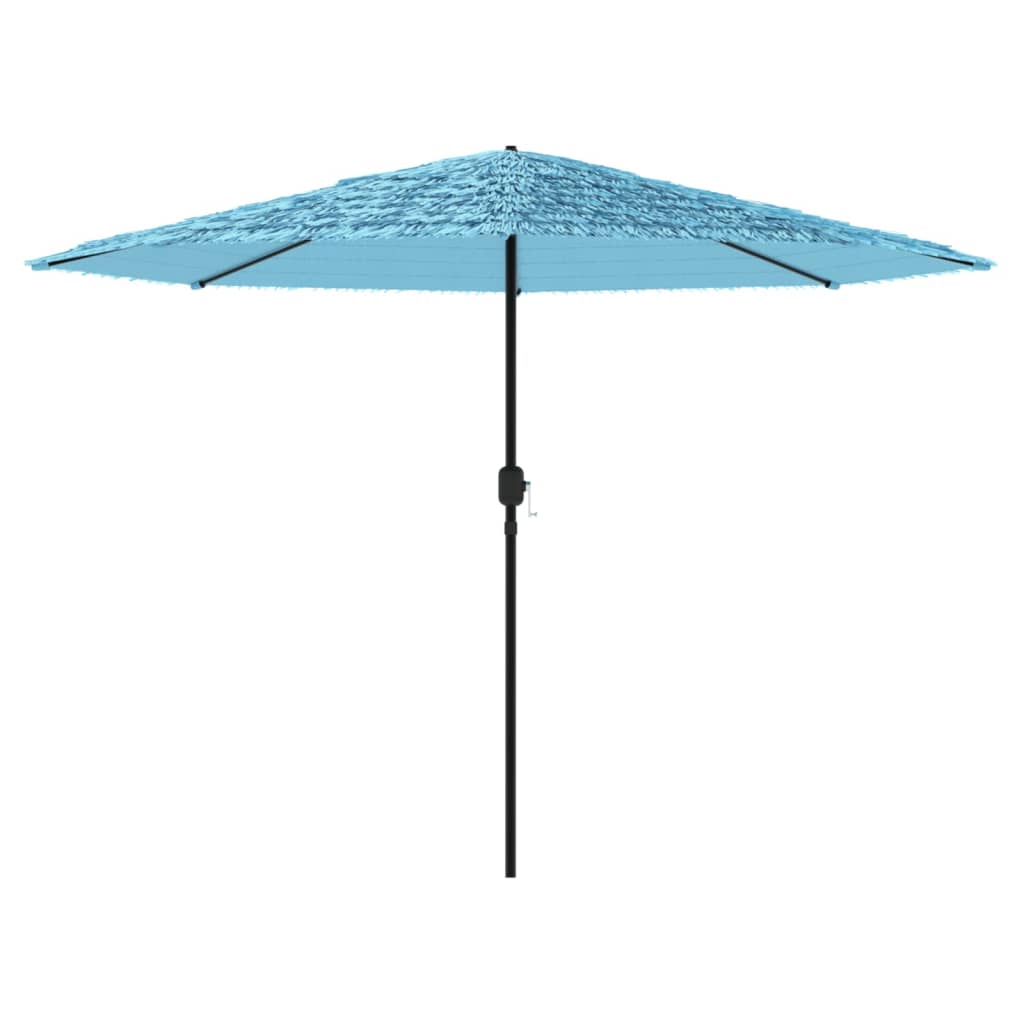 Parasol avec mât en acier bleu 388x388x248 cm