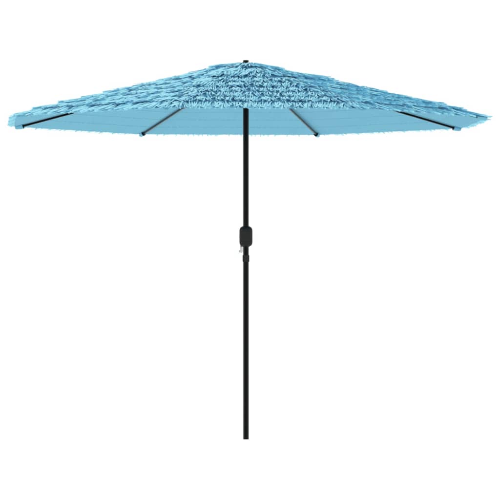 Parasol avec mât en acier bleu 388x388x248 cm