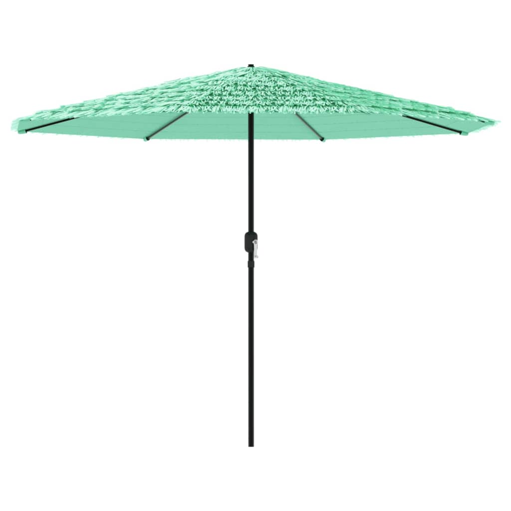 Parasol avec mât en acier vert 388x388x248 cm