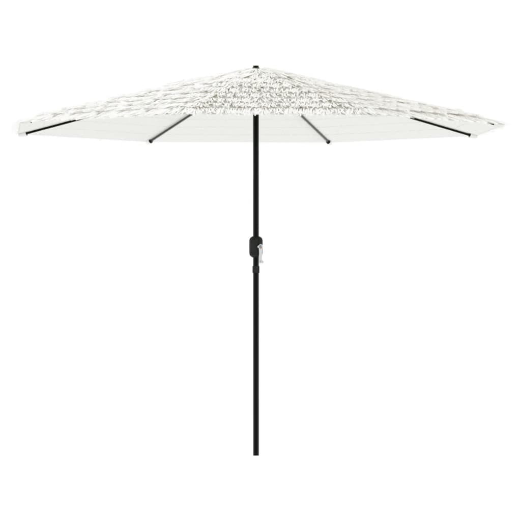 Parasol avec mât en acier blanc 388x388x248 cm