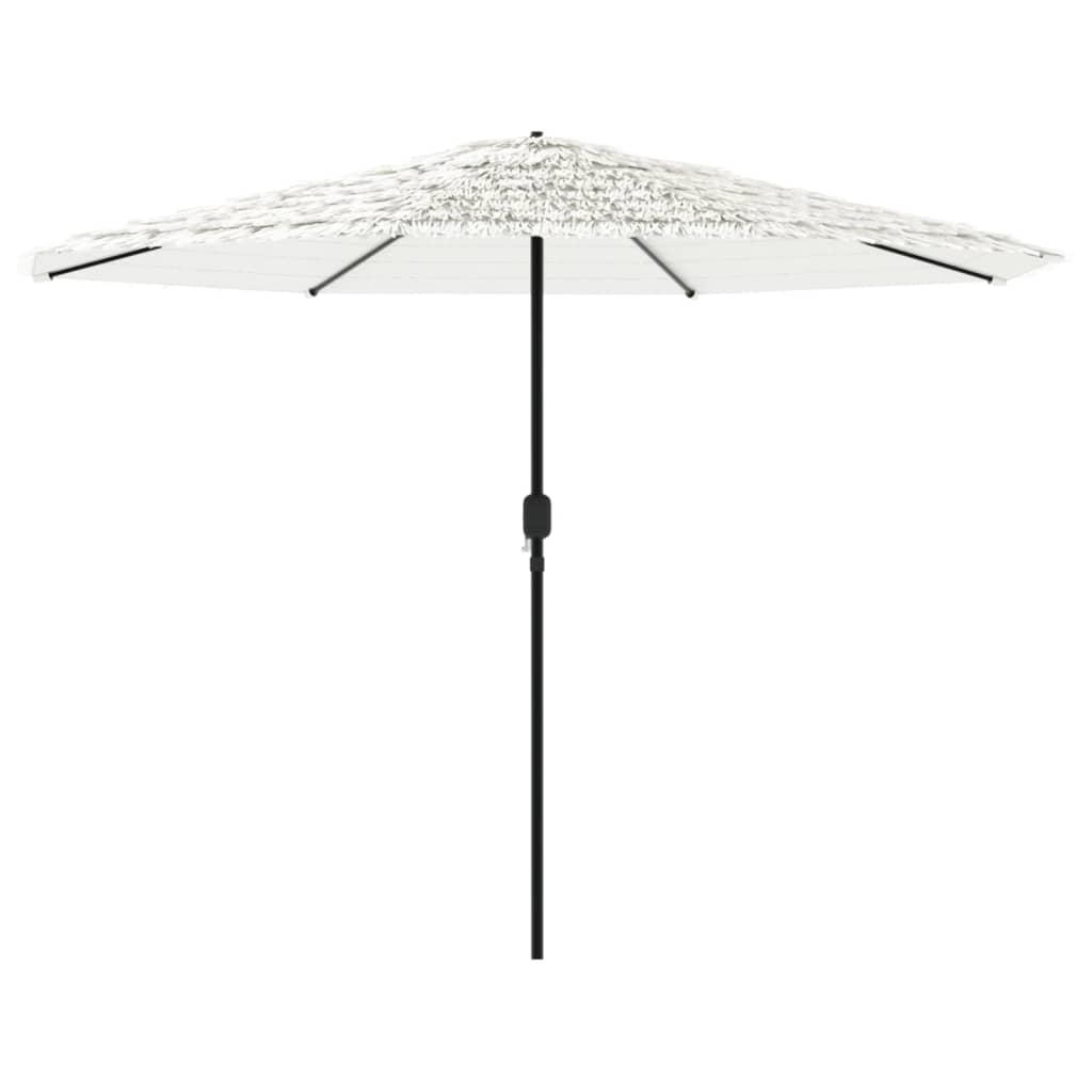 Parasol avec mât en acier blanc 388x388x248 cm