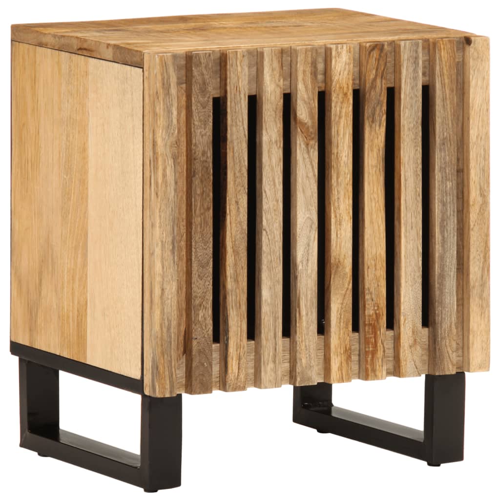 Table de chevet 40x34x46 cm Bois de manguier brut