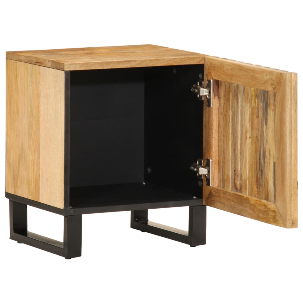 Table de chevet 40x34x46 cm Bois de manguier brut