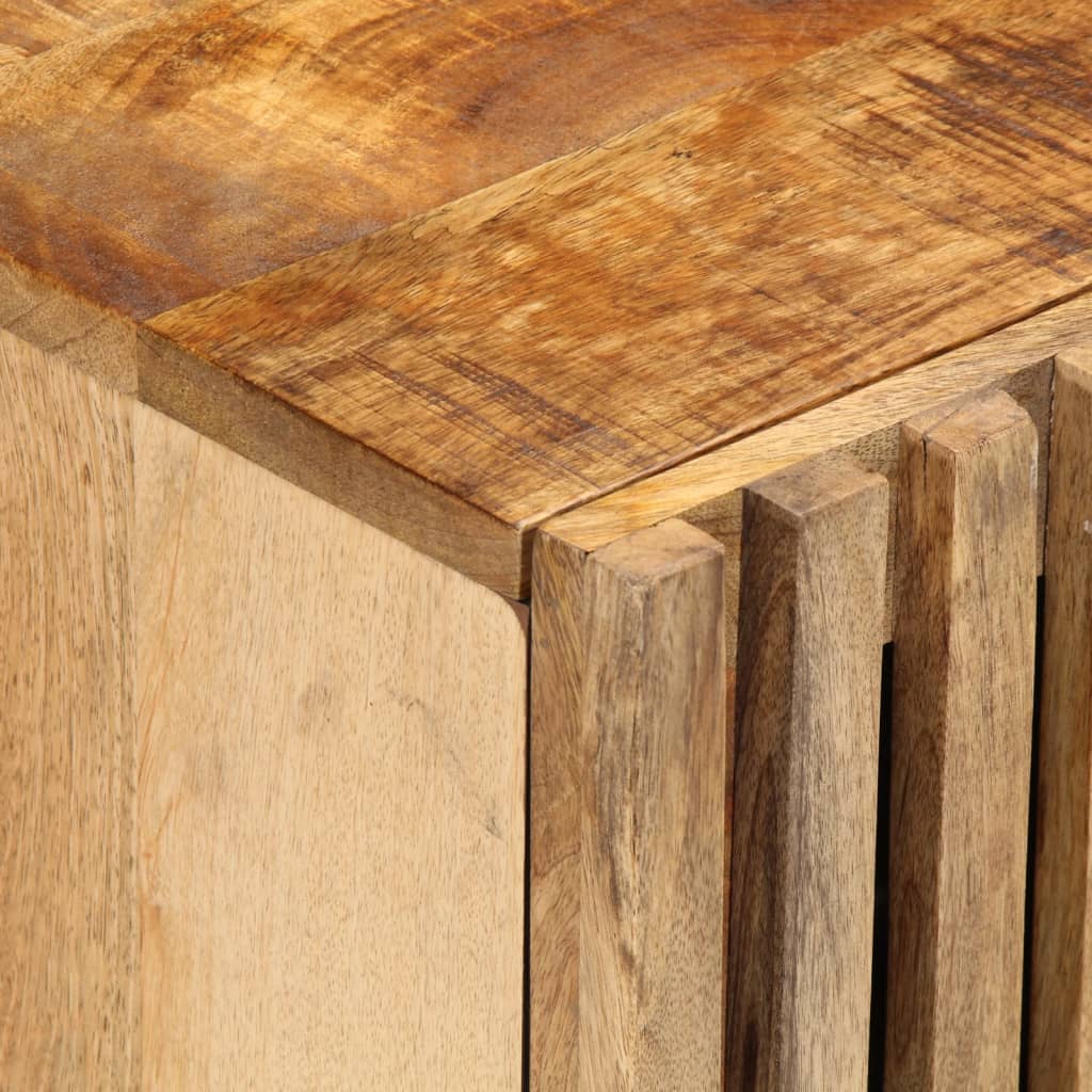 Table de chevet 40x34x46 cm Bois de manguier brut