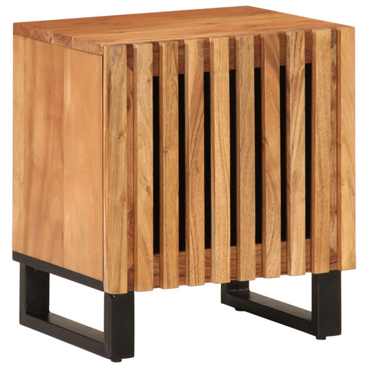 Table de chevet 40x34x46 cm en bois d'acacia massif