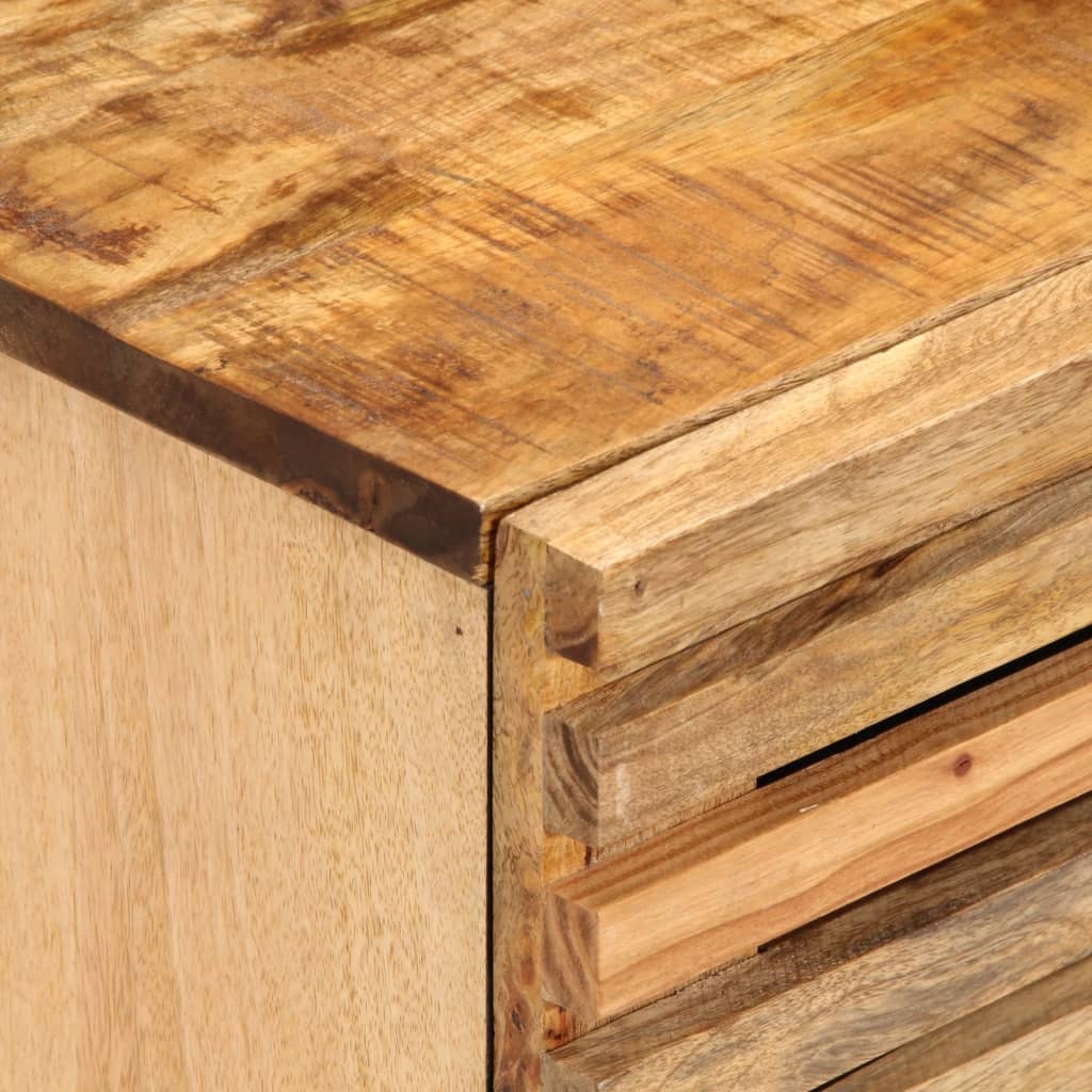 Table de chevet 40x34x46 cm Bois de manguier brut