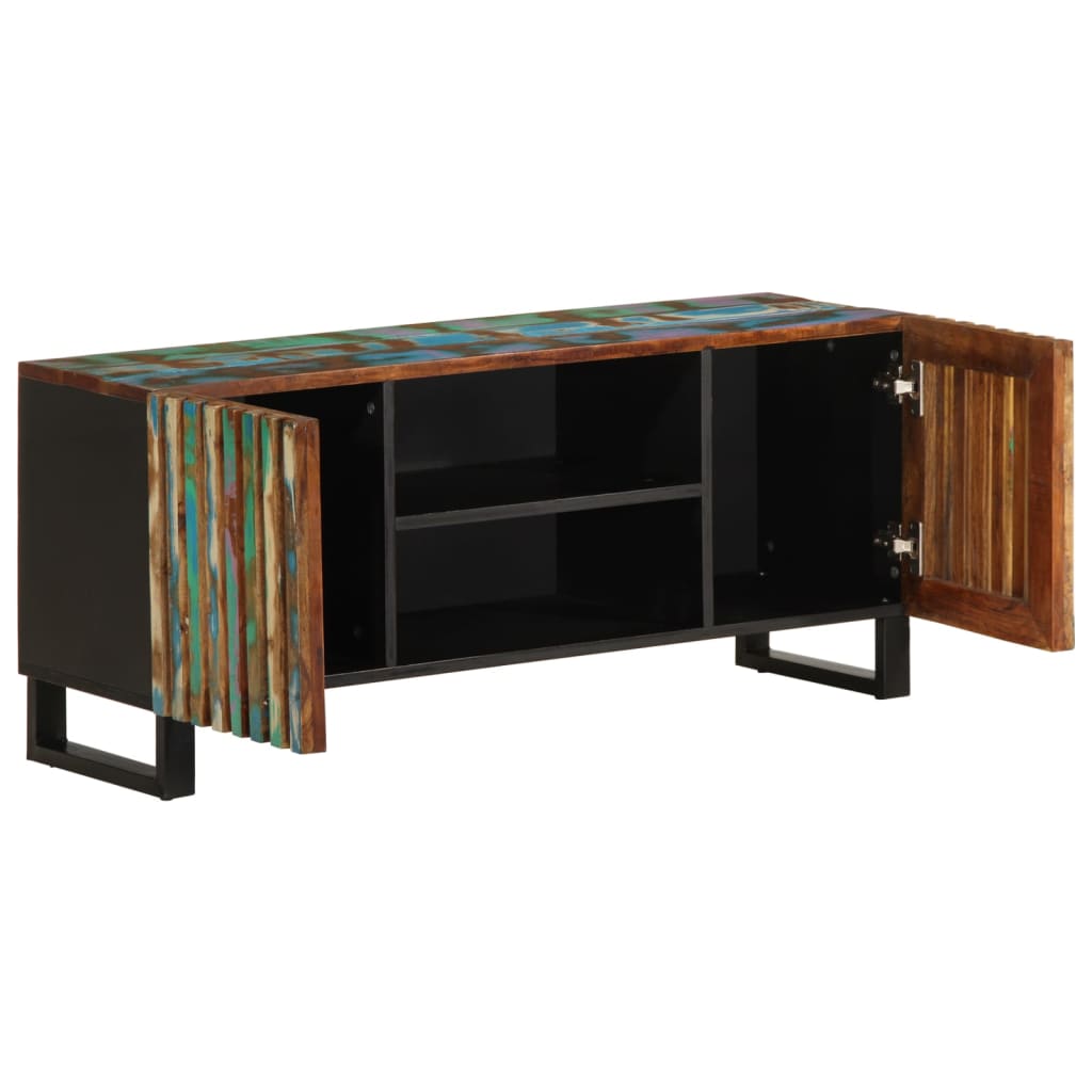 Meuble TV 105x34x46 cm en bois d'acacia massif