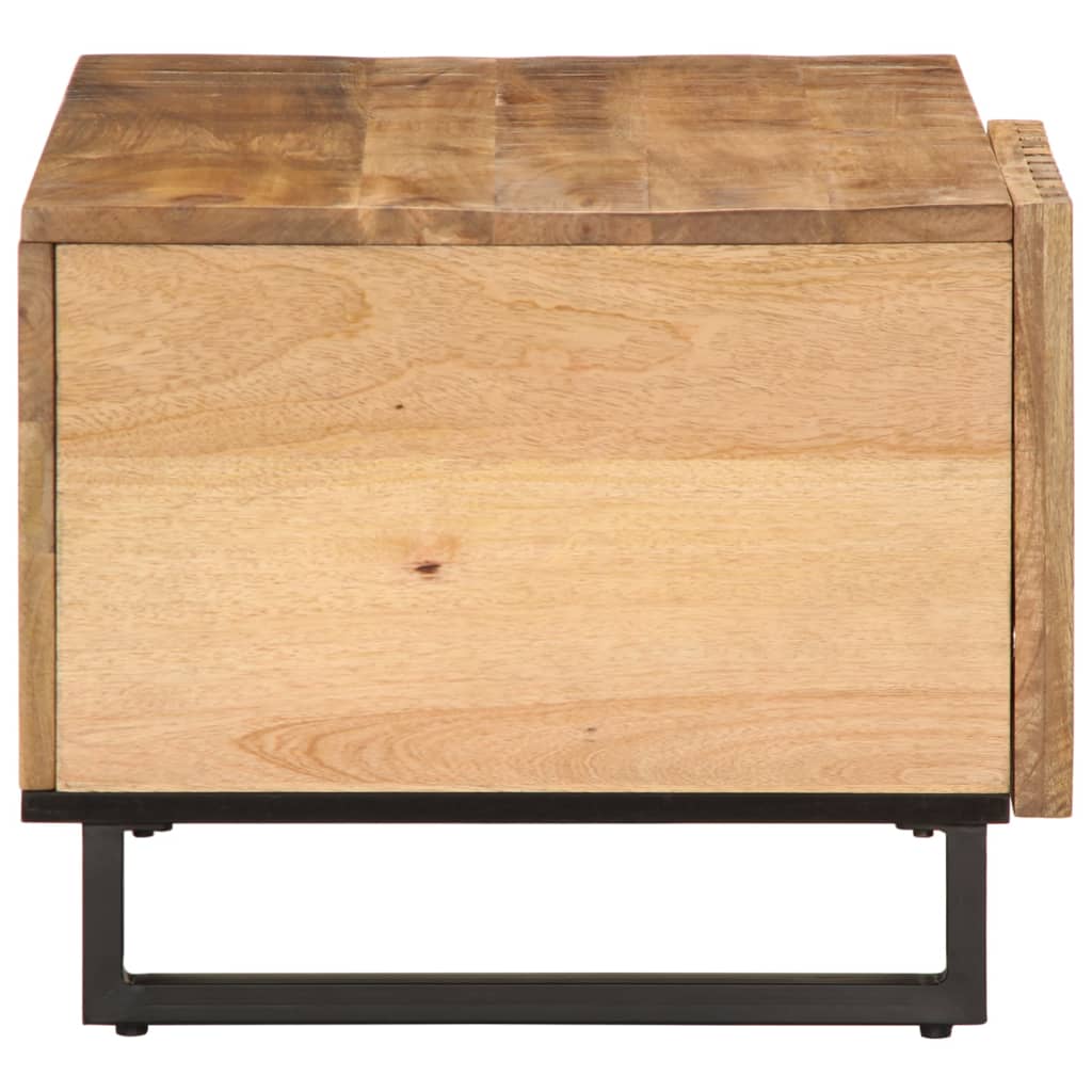 Table basse 80x51x40 cm Bois de manguier massif brut